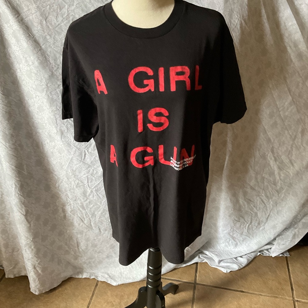 Pleasures Black and Red T-Shirt